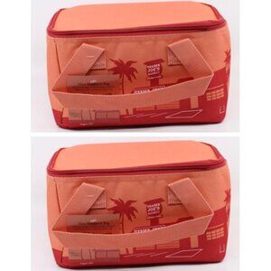 NWT Trader Joe's Mini Insulated Bag Set of 2 Peach Color - Limited Edition